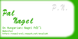 pal nagel business card